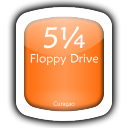 orange big floppy drive